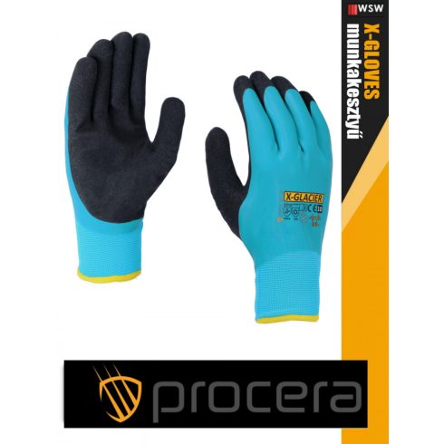 Procera X-GLACIER kombinált bélelt latex munkakesztyű - egyéni védőeszköz