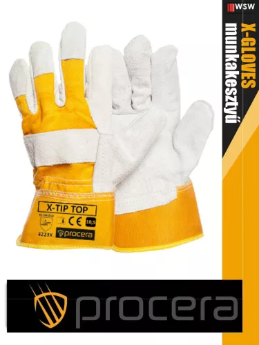 Procera X-TIPTOP erősített kombinált bőr munkakesztyű - egyéni védőeszköz