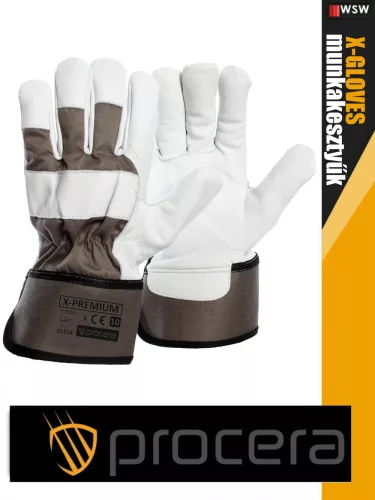 Procera X-PREMIUM erősített kombinált bőr munkakesztyű - egyéni védőeszköz