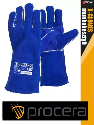 Procera X-VULCANO erősített kombinált bőr hegesztő munkakesztyű - egyéni védőeszköz