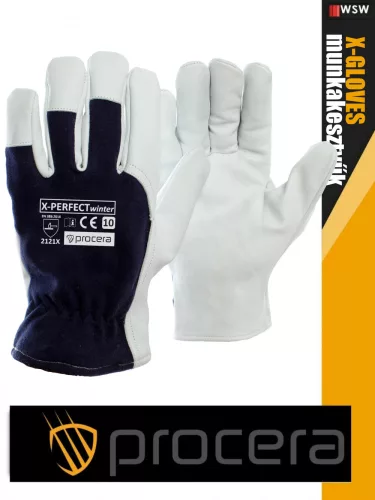Procera X-PERFECT erősített kombinált bőr bélelt munkakesztyű - egyéni védőeszköz