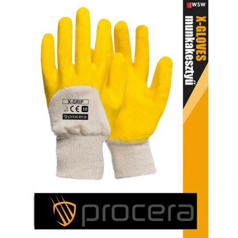 Procera X-GRIP kombinált mártott latex munkakesztyű - egyéni védőeszköz