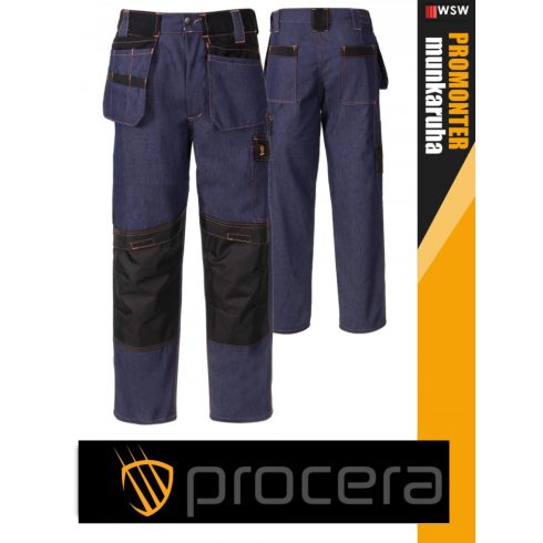 Procera PROMONTER JEANS szakadás és kopásálló technikai deréknadrág - munkaruha