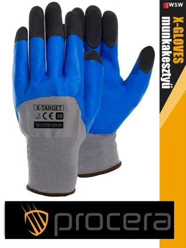 Procera X-TARGET kombinált mártott latex munkakesztyű - egyéni védőeszköz