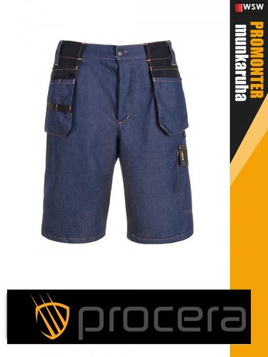 Procera PROMONTER JEANS szakadás és kopásálló technikai rövidnadrág - munkaruha