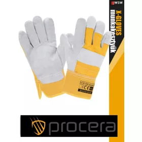   Procera X-TIP erősített kombinált bőr bélelt munkakesztyű - egyéni védőeszköz
