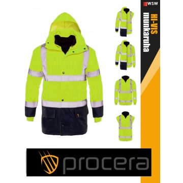   Procera PROVISO HVYELLOW 5in1 bélelt vízálló kabát - munkaruha