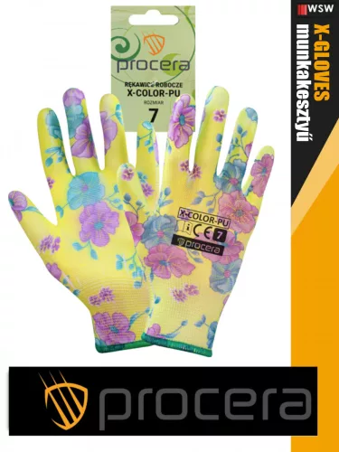 Procera X-COLOR kombinált mártott pu munkakesztyű - egyéni védőeszköz