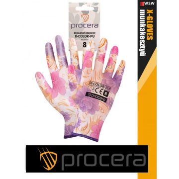   Procera X-COLOR kombinált mártott pu munkakesztyű - egyéni védőeszköz