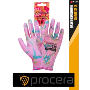   Procera X-COLOR kombinált mártott pu munkakesztyű - egyéni védőeszköz