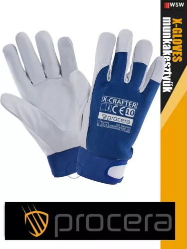 Procera X-CRAFTER erősített kombinált bőr bélelt munkakesztyű - egyéni védőeszköz
