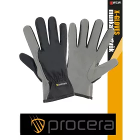   Procera X-GRIS erősített kombinált bőr munkakesztyű - egyéni védőeszköz