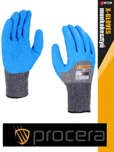 Procera X-GRIPCUT F vágásbiztos kombinált mártott latex munkakesztyű - egyéni védőeszköz