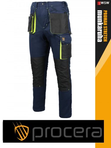 Procera PROMAN STRETCH NAVY technikai slimfit rugalmas deréknadrág - munkaruha