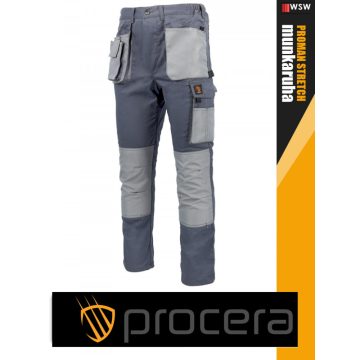   Procera PROMAN STRETCH GREY technikai slimfit rugalmas deréknadrág - munkaruha