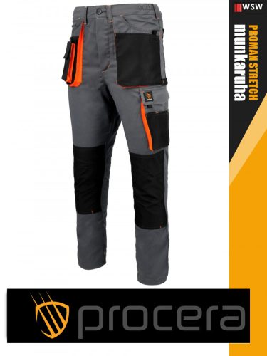 Procera PROMAN STRETCH GREYO technikai slimfit rugalmas deréknadrág - munkaruha