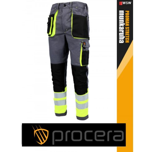 Procera PROMAN STRETCH GREYHV technikai slimfit rugalmas deréknadrág - munkaruha