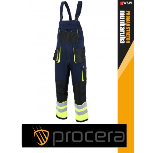 Procera PROMAN STRETCH NAVYHV technikai rugalmas kantárosnadrág - munkaruha