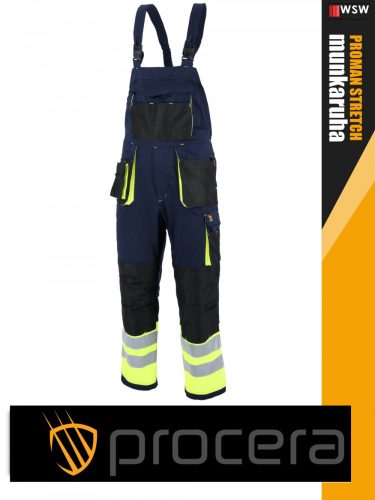 Procera PROMAN STRETCH NAVYHV technikai rugalmas kantárosnadrág - munkaruha