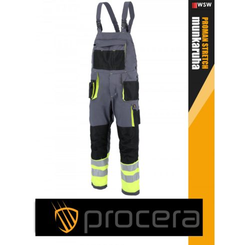 Procera PROMAN STRETCH GREYHV technikai rugalmas kantárosnadrág - munkaruha