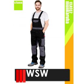   WSW VACILA BLACK technikai pamut kantáros munkanadrág - munkaruha