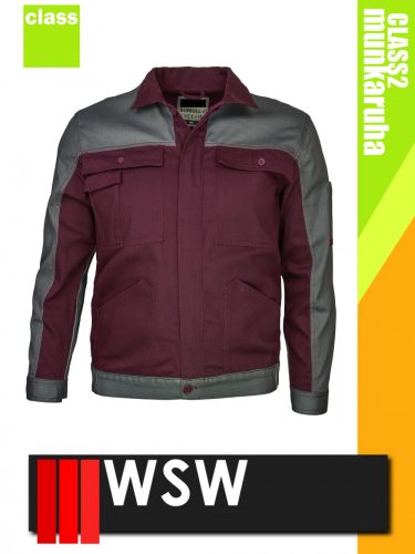 WSW VACILA BURGUNDY technikai pamut munkakabát - munkaruha
