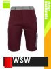 WSW VACILA BURGUNDY technikai pamut rövid munkanadrág - munkaruha