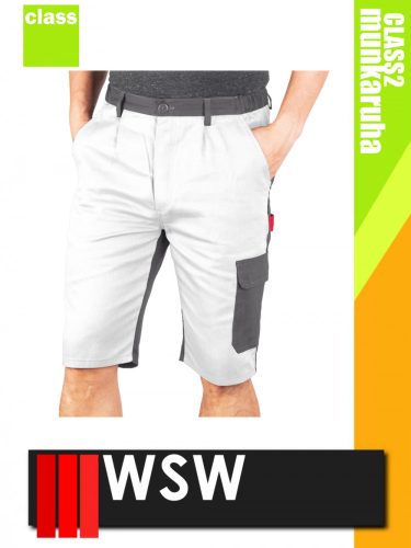 WSW VACILA WHITE technikai pamut rövid munkanadrág - munkaruha
