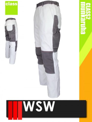 WSW VACILA WHITE technikai pamut derekas munkanadrág - munkaruha