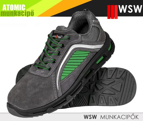 WSW ATOMIC S1 technikai fémbetétes munkacipő - munkabakancs