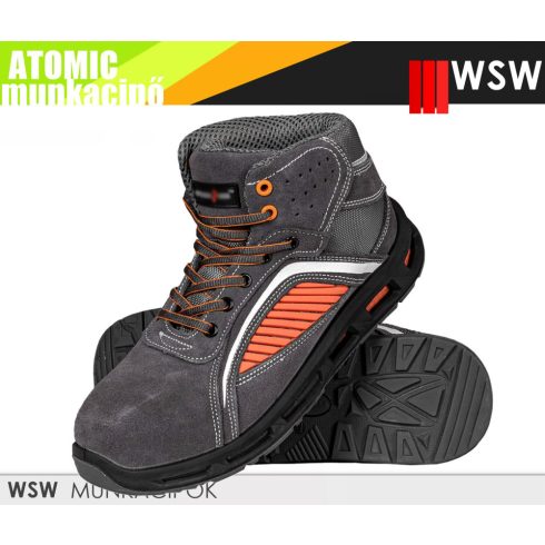 WSW ATOMIC S1 ORANGE technikai fémmentes munkacipő - munkabakancs