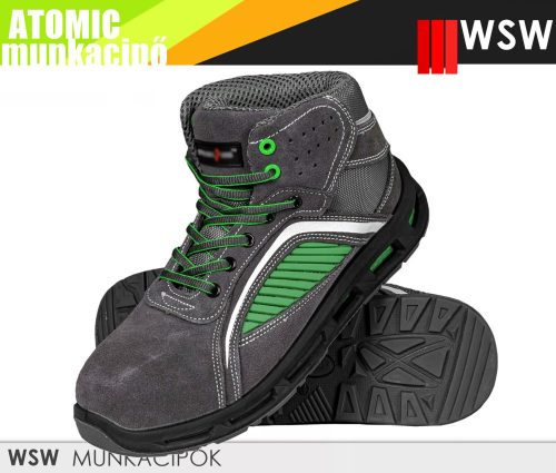 WSW ATOMIC S1 GREEN technikai fémmentes munkacipő - munkabakancs