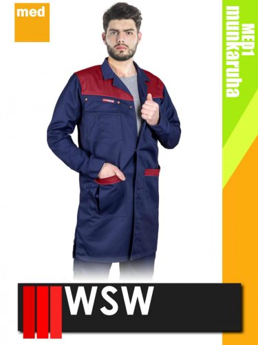WSW KENTUCKY RED technikai kevertszálas munkaköpeny - munkaruha