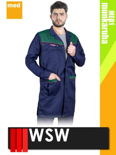 WSW KENTUCKY GREEN technikai kevertszálas munkaköpeny - munkaruha