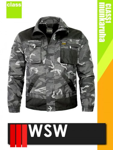 WSW UNO CAMO technikai kevertszálas munkakabát - munkaruha