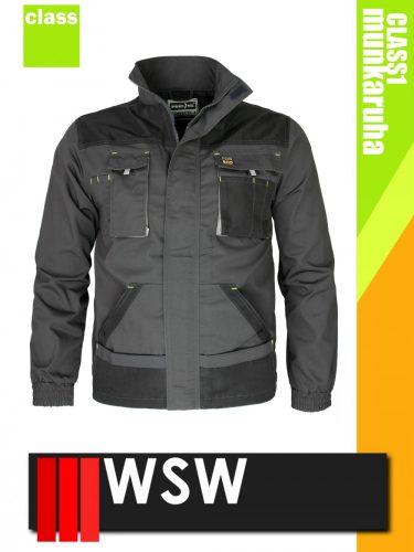 WSW UNO GREYBLACK technikai kevertszálas munkakabát - munkaruha