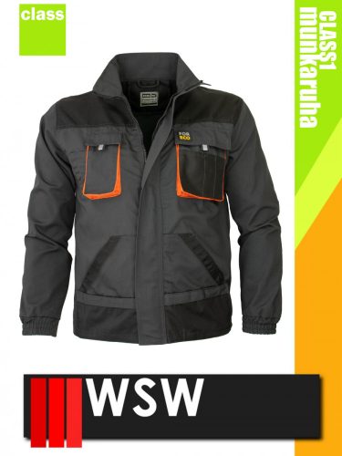 WSW UNO GREYORANGE technikai kevertszálas munkakabát - munkaruha