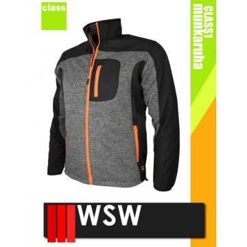   WSW UNO GREYORANGE technikai kevertszálas softshell pulóver - munkaruha