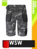 WSW UNO CAMO technikai kevertszálas rövid munkanadrág - munkaruha