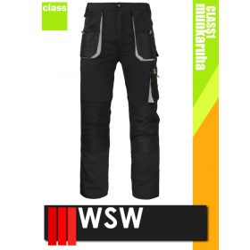   WSW UNO BLACKGREY technikai kevertszálas derekas munkanadrág - munkaruha