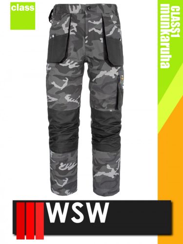 WSW UNO CAMO technikai kevertszálas derekas munkanadrág - munkaruha