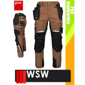   WSW PRO RUBENADA BROWN technikai kevertszálas derekas lengőzsebes munkanadrág - munkaruha