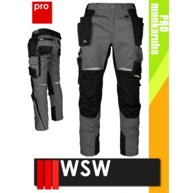   WSW PRO RUBENADA GREY technikai kevertszálas derekas lengőzsebes munkanadrág - munkaruha