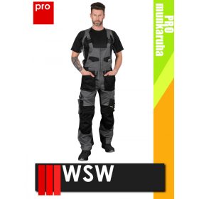   WSW PRO RUBENADA GREY technikai kevertszálas kantáros munkanadrág - munkaruha