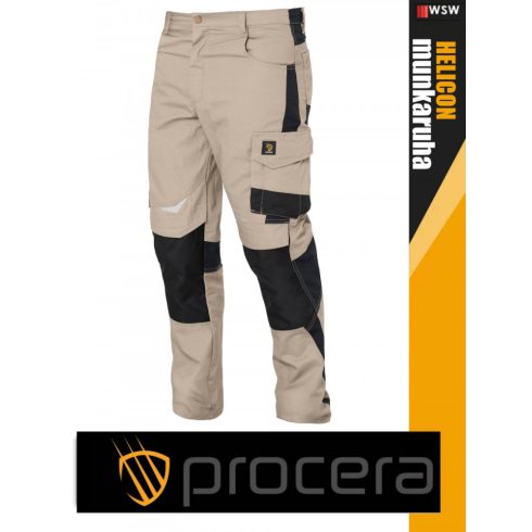 Procera HELICON KHAKI rip-stop hasadásmentes technikai deréknadrág - munkaruha