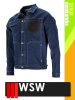 WSW MED DENIM NAVY technikai kevertszálas farmer munkakabát - munkaruha