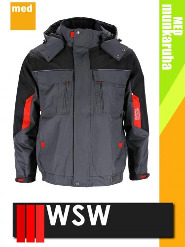 WSW ABANICO GREYRED 3IN1 technikai téli bélelt munkakabát - munkaruha