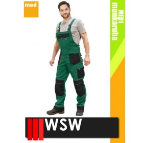   WSW SETENTA GREEN technikai kevertszálas bélelt téli kantáros munkanadrág - munkaruha