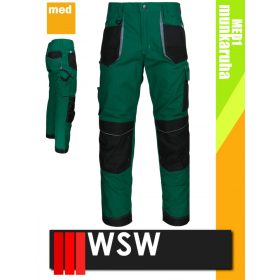   WSW SETENTA GREEN technikai kevertszálas téli bélelt derekas munkanadrág - munkaruha