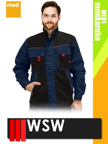 WSW SETENTA NAVYRED technikai kevertszálas kabát - munkaruha